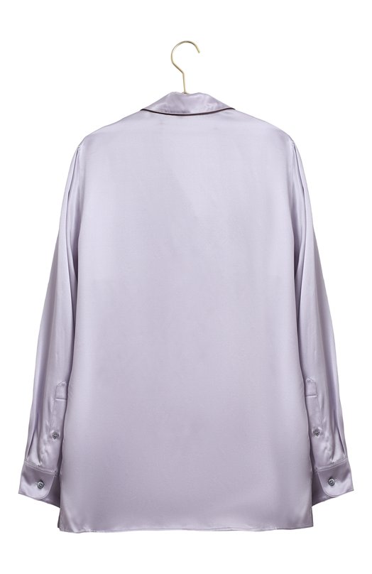 Шелковая рубашка | Dolce & Gabbana | Фиолетовый - 2