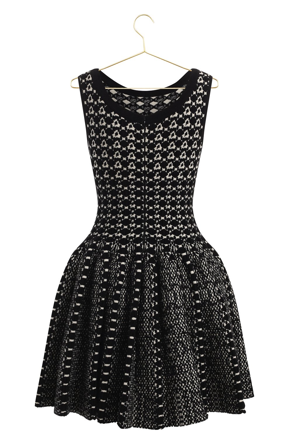 Платье из вискозы и шерсти | Alaia | Чёрно-белый - 2