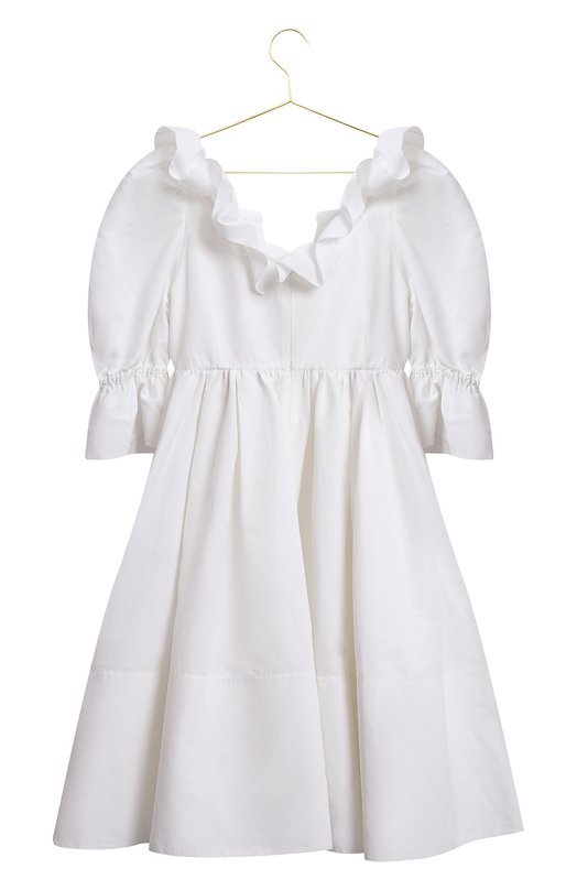 Платье из хлопка и льна | Brock Collection | Белый - 2