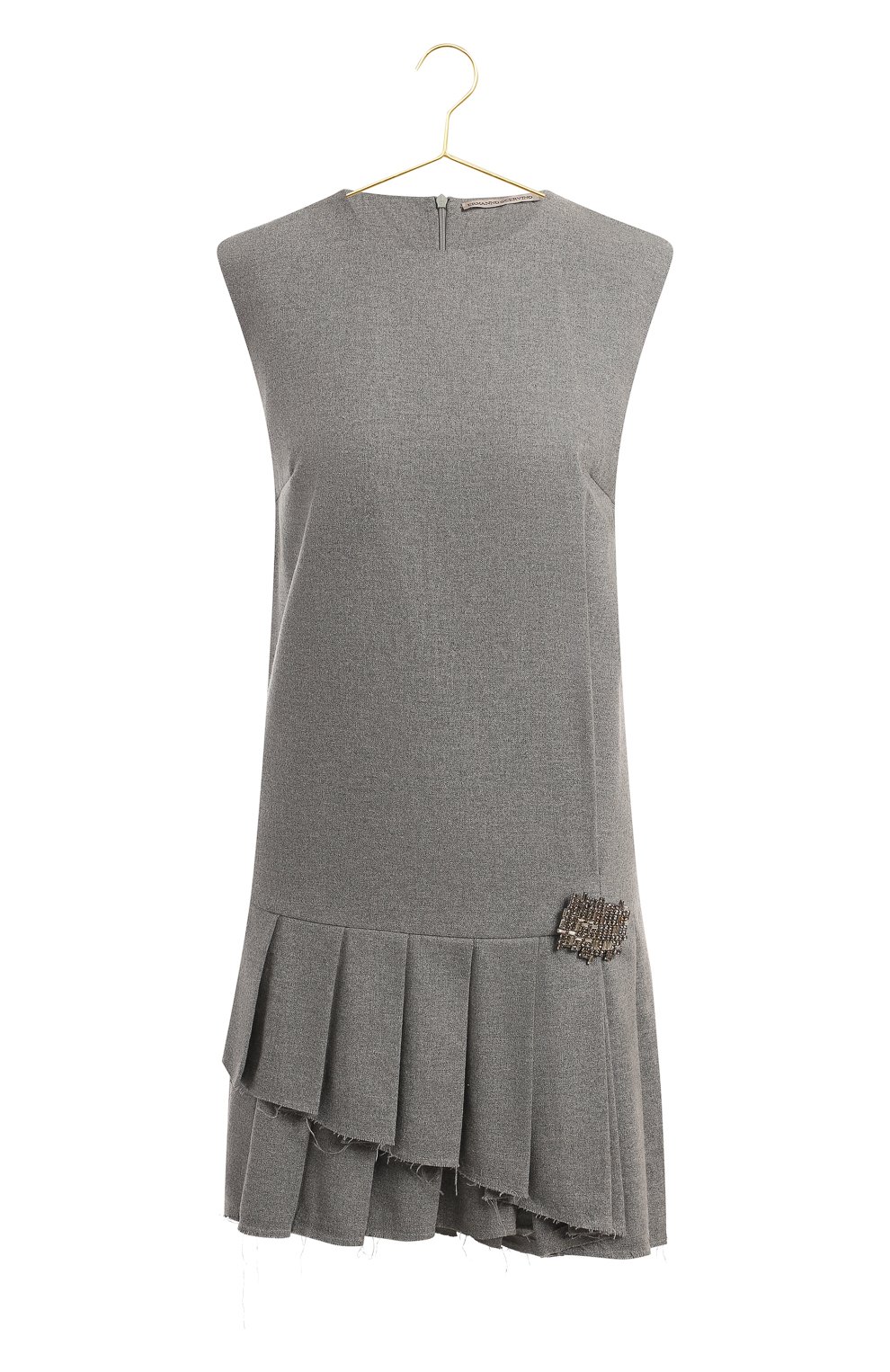 Платье из шерсти и кашемира | Ermanno Scervino | Серый - 1
