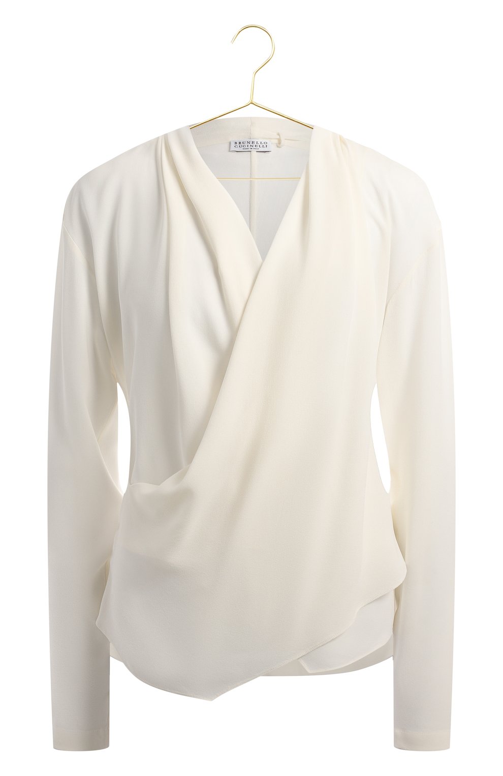 Шелковая блузка | Brunello Cucinelli | Кремовый - 1
