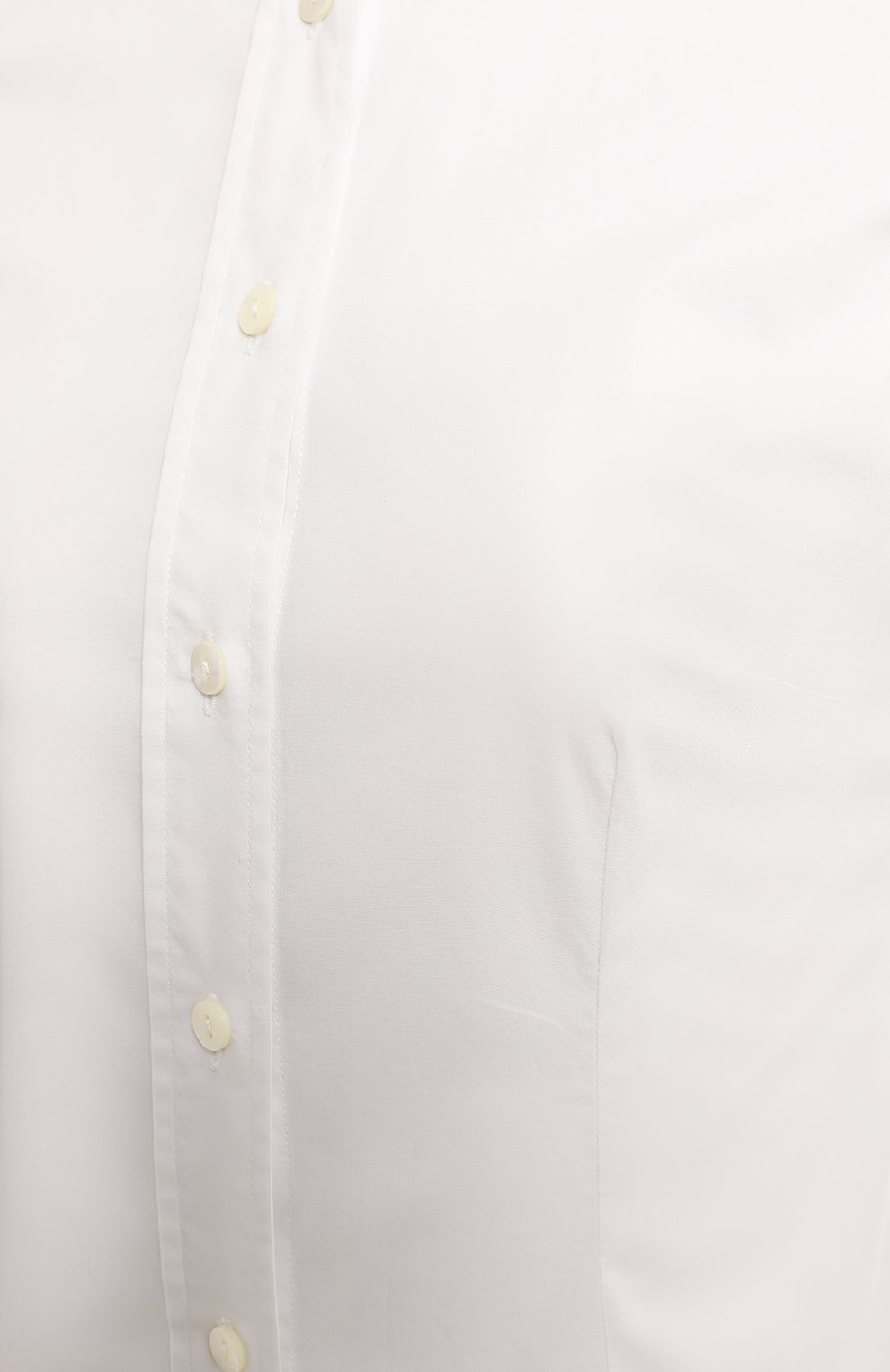 Хлопковая рубашка | Dolce & Gabbana | Белый - 3