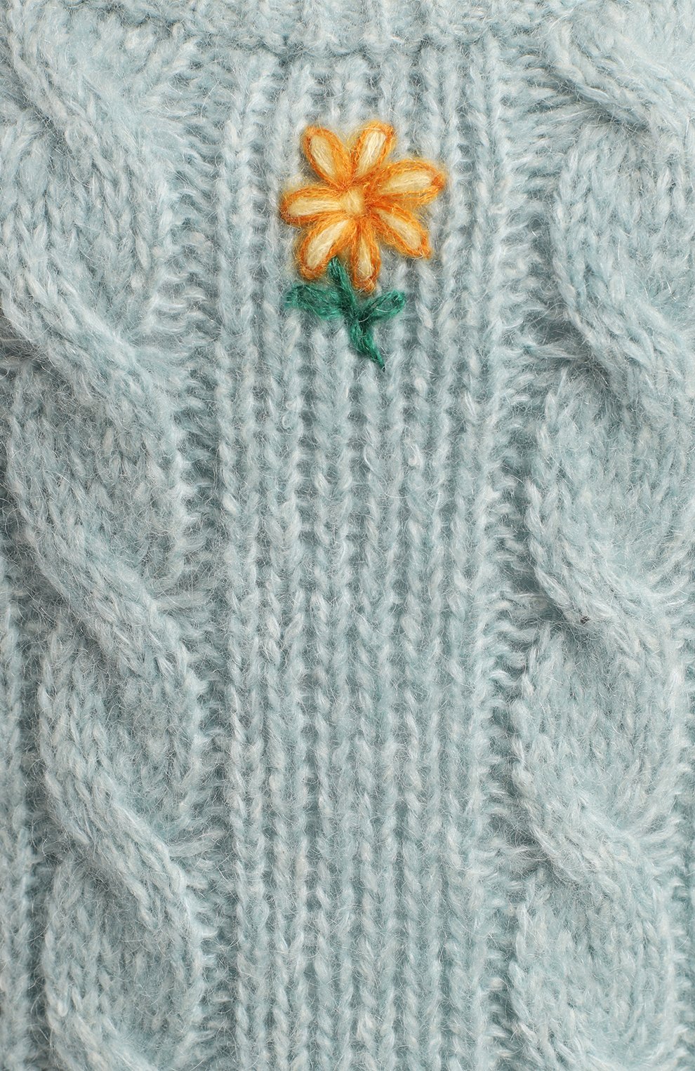Шерстяной пуловер | Alessandra Rich | Голубой - 3