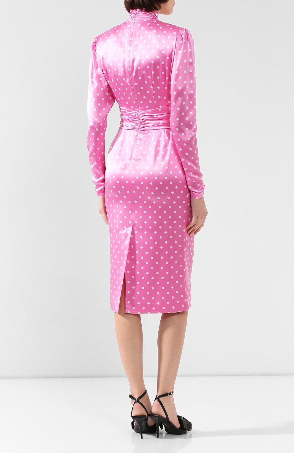 Шелковое платье | Alessandra Rich | Розовый - 6