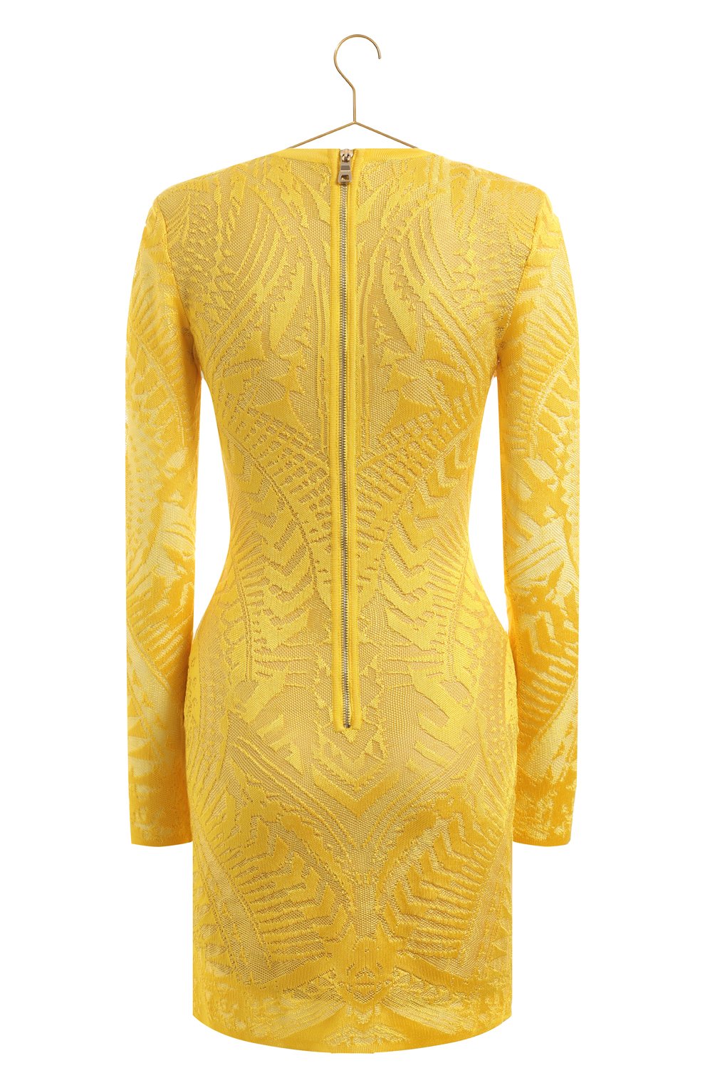 Платье из вискозы | Balmain | Жёлтый - 2
