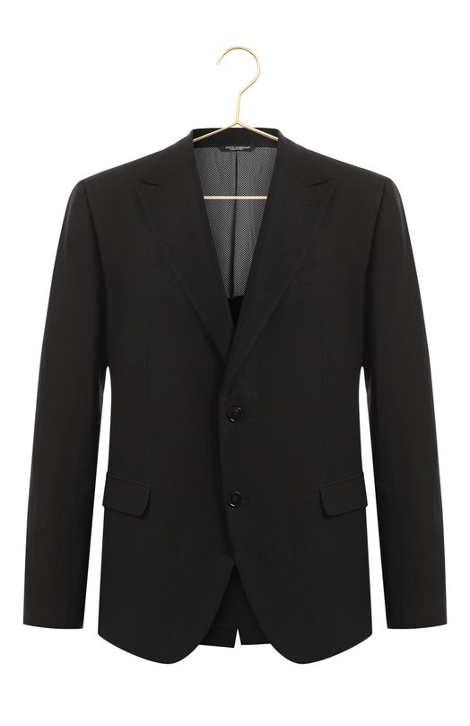 Льняной пиджак | Dolce & Gabbana | Чёрный - 1