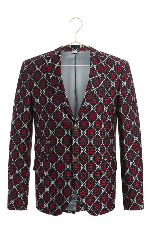 Пиджак из хлопка и шерсти | Gucci | Разноцветный - 1