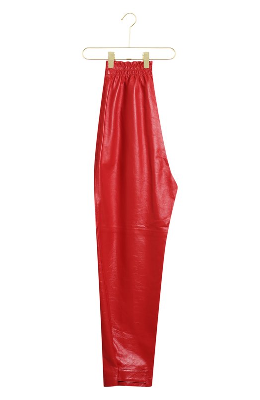 Кожаные брюки | Bottega Veneta | Красный - 2