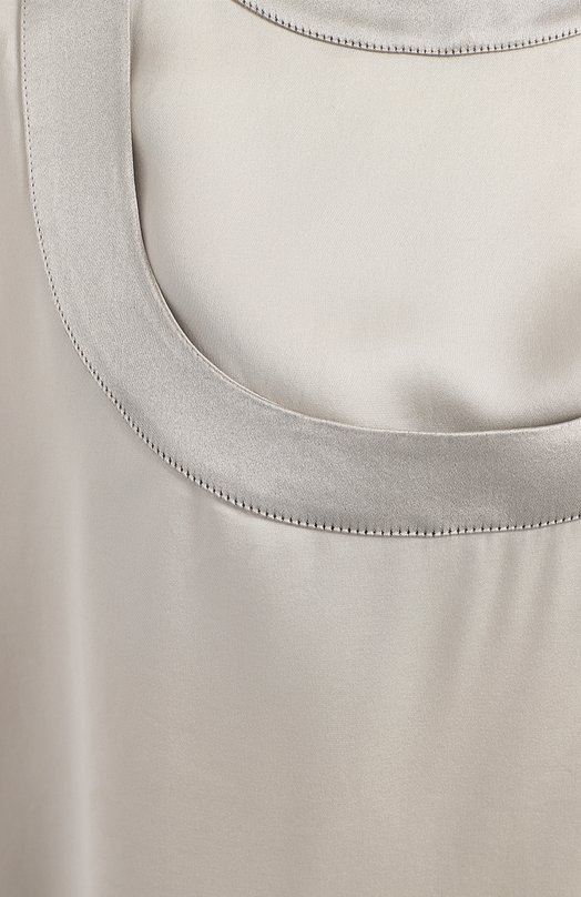 Шелковая блузка | Chanel | Серый - 3