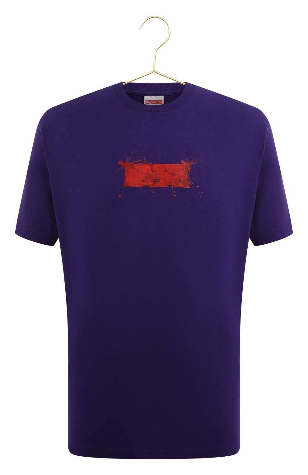 Хлопковая футболка | Supreme | Фиолетовый - 1