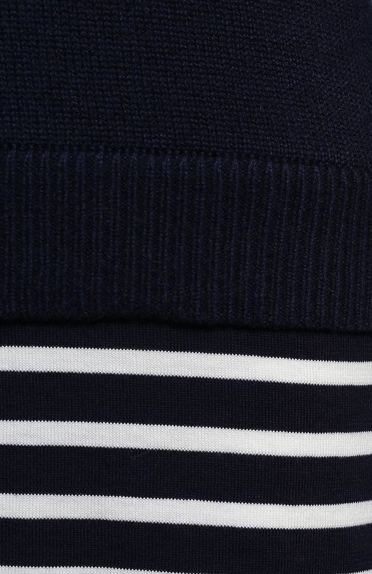 Пуловер из кашемира и хлопка | Michael Kors Collection | Синий - 3