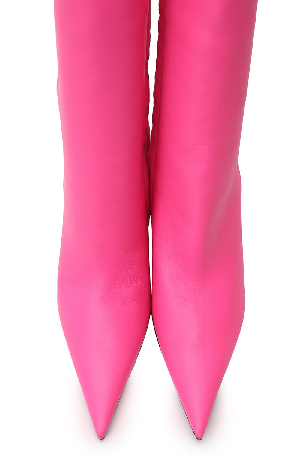 Кожаные ботфорты | Balenciaga | Розовый - 2