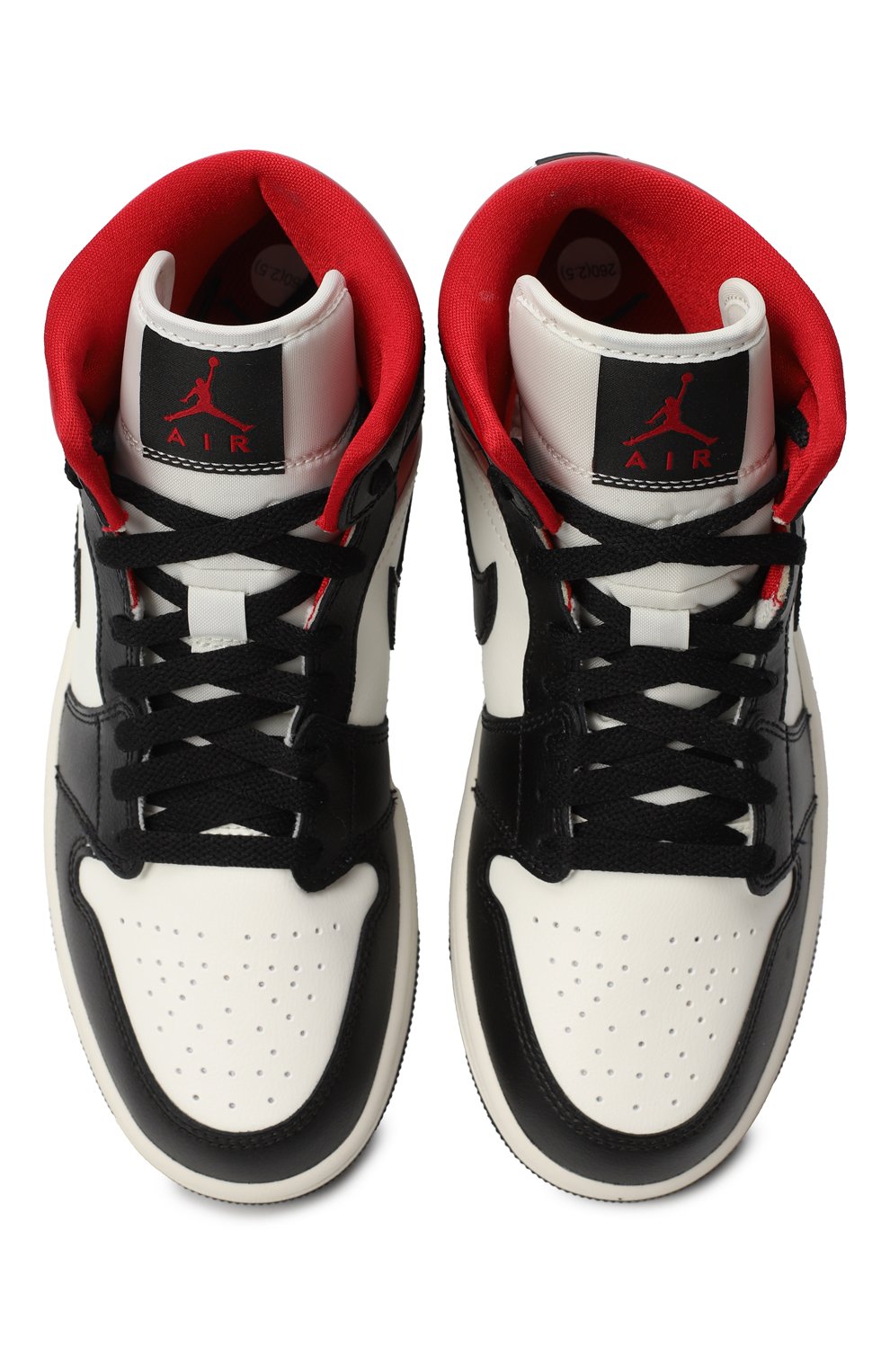 Кеды Air Jordan 1 Mid Gym Red Panda | Nike | Чёрно-белый - 2