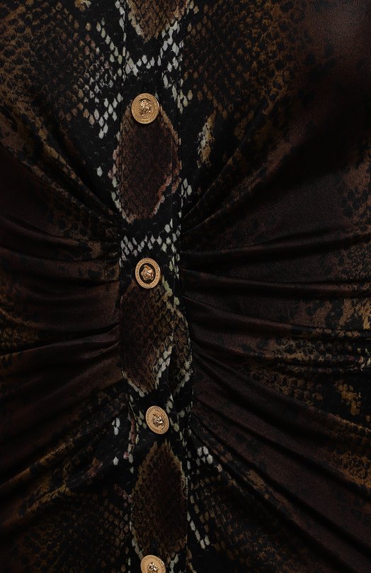 Платье из вискозы | Versace | Коричневый - 3