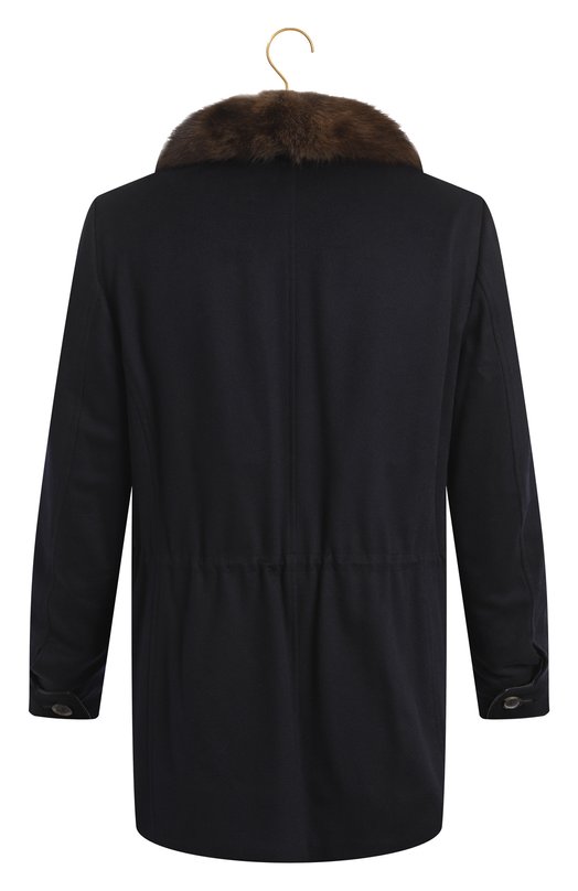 Пальто из кашемира и шелка | Brioni | Синий - 2