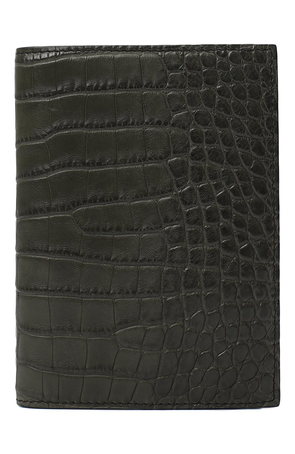 Обложка для паспорта из кожи крокодила | Tom Ford | Зелёный - 1