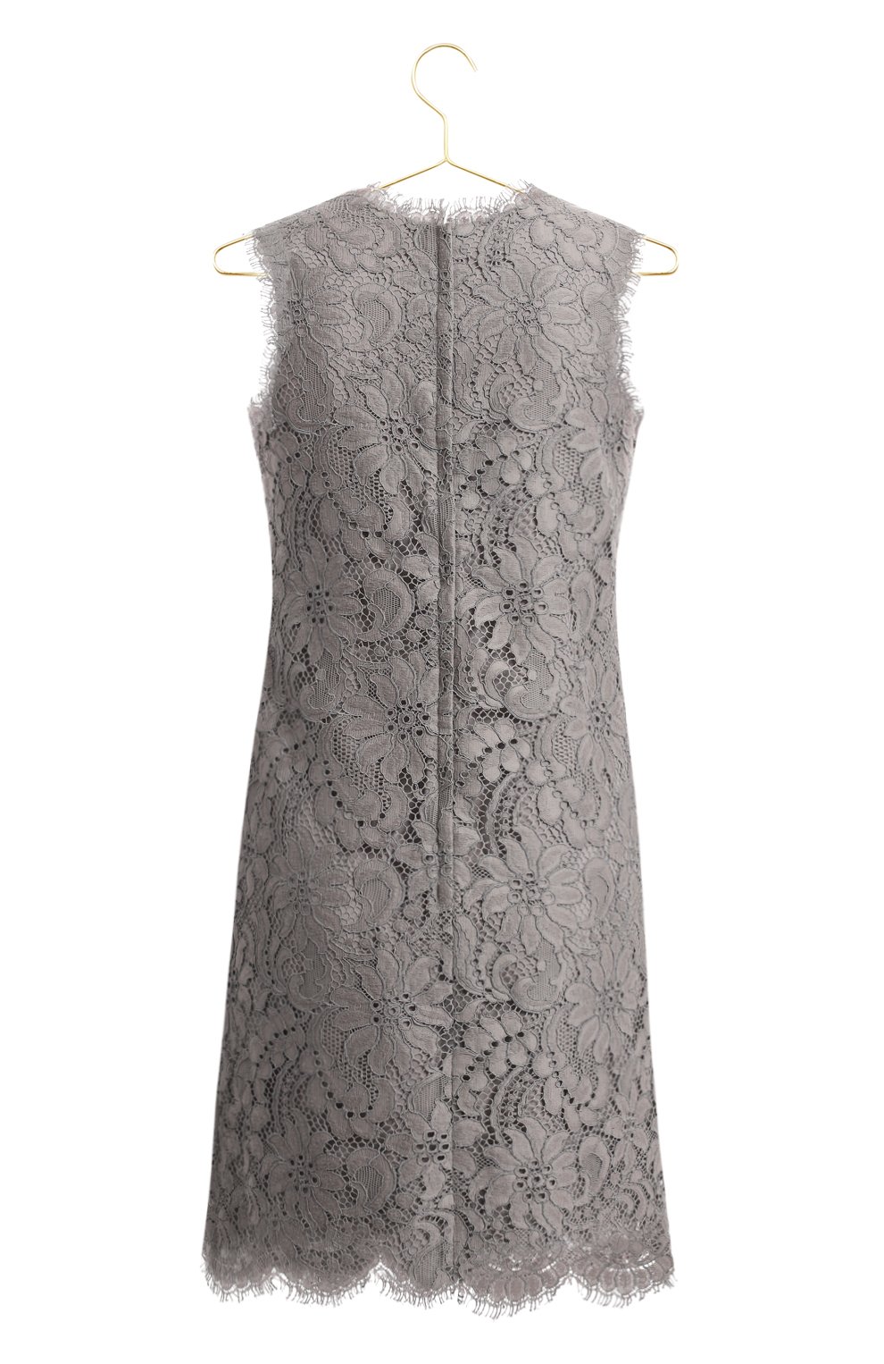 Платье из хлопка и вискозы | Dolce & Gabbana | Серый - 2