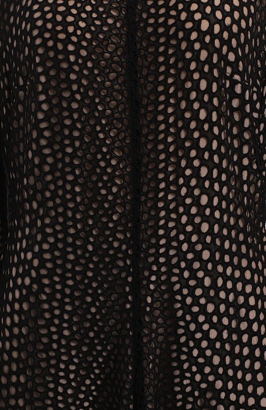 Платье из хлопка и шелка | Lanvin | Чёрный - 3