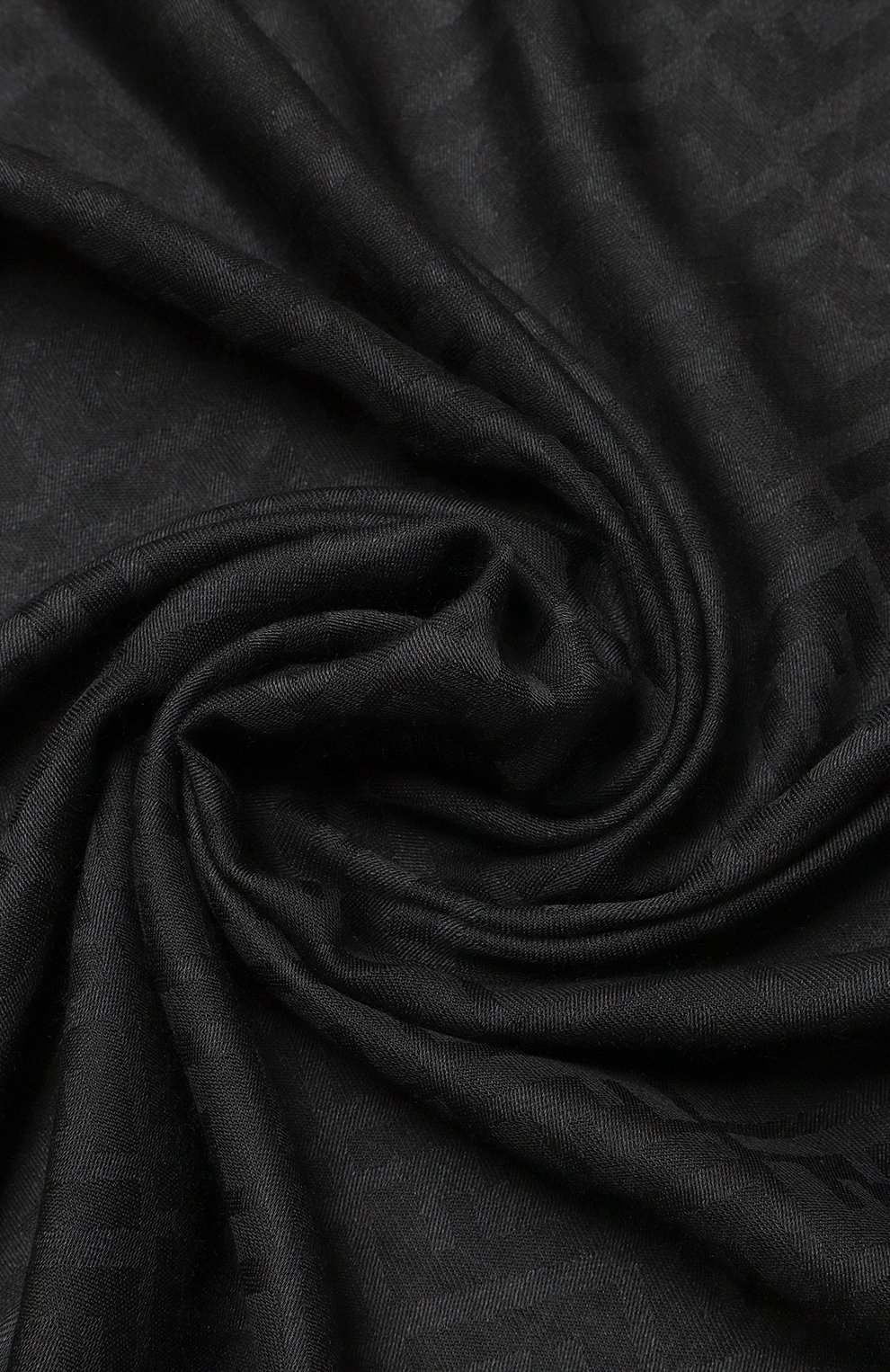 Шарф из шерсти и шелка Fendi, цвет Чёрный купить на ресейл-платформе ...