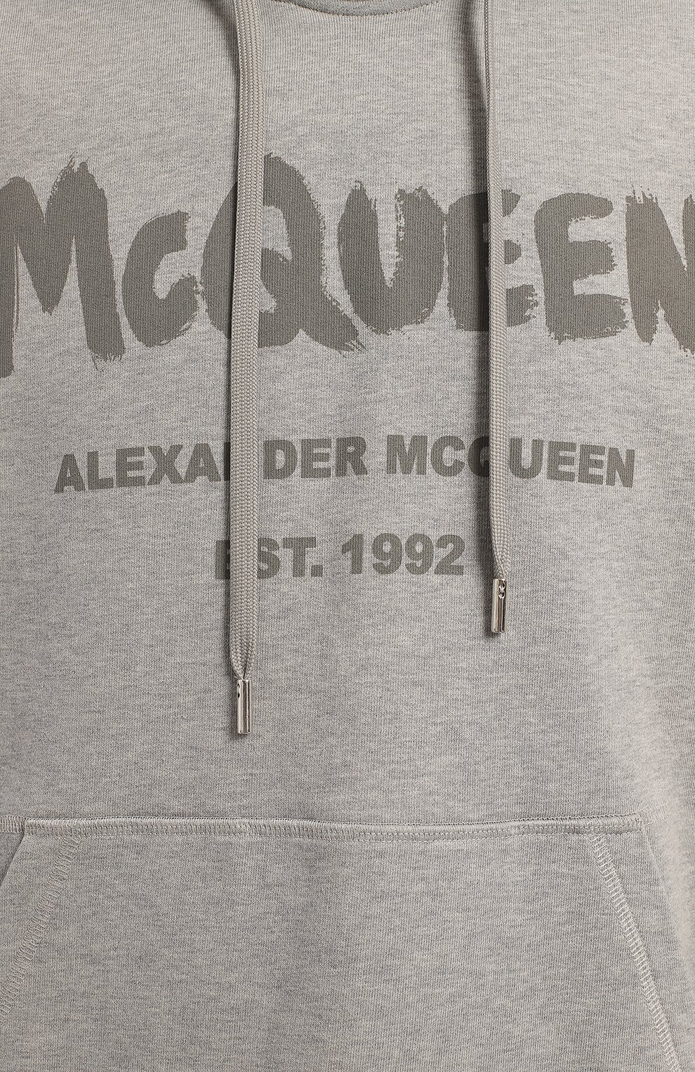 Хлопковый костюм | Alexander McQueen | Серый - 6