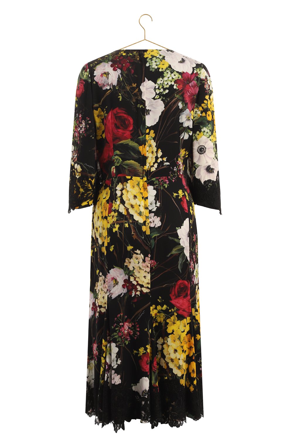 Платье из шелка и вискозы | Dolce & Gabbana | Разноцветный - 2