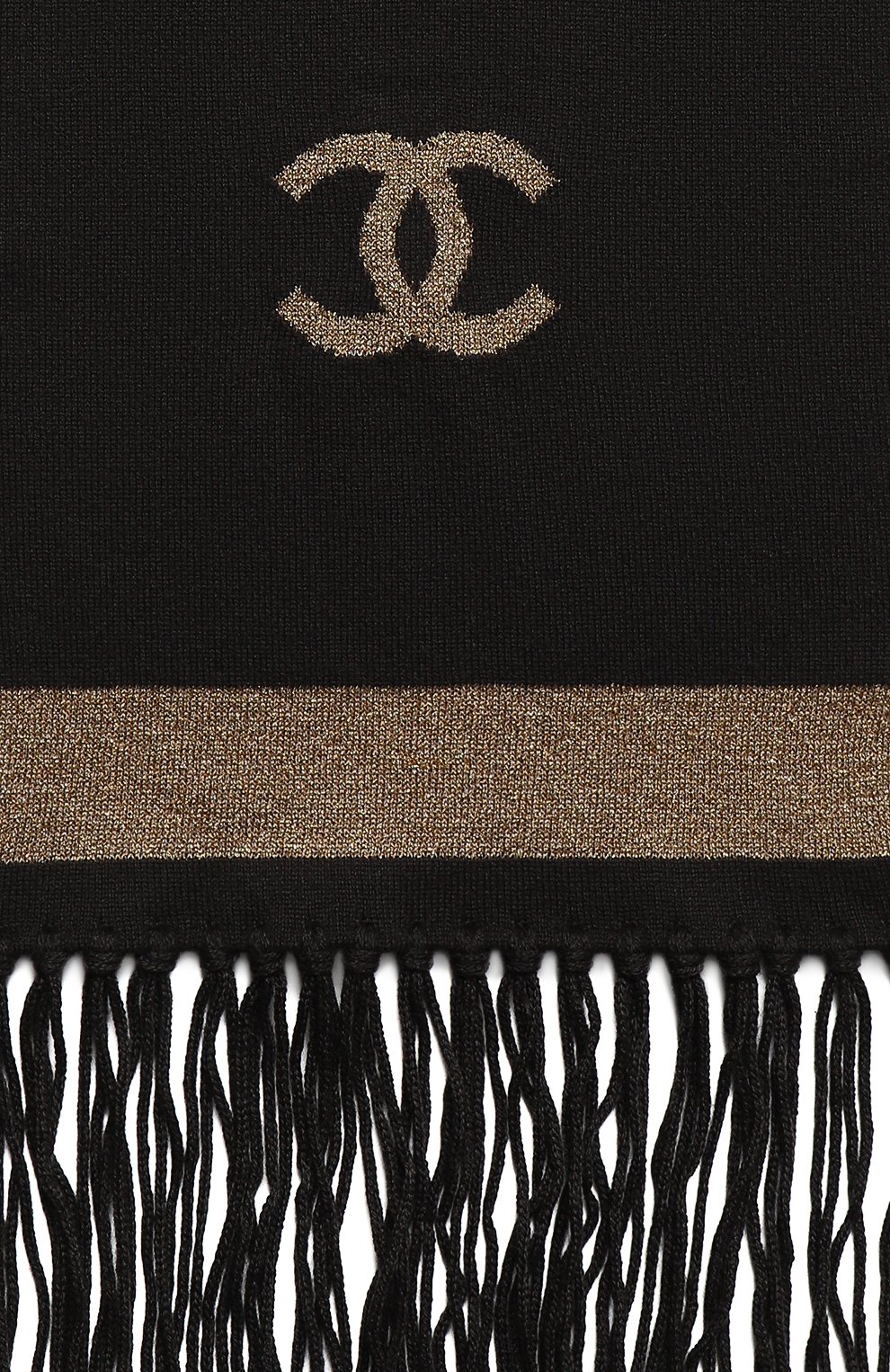 Кашемировый комплект из кардигана и шарфа | Chanel | Коричневый - 7