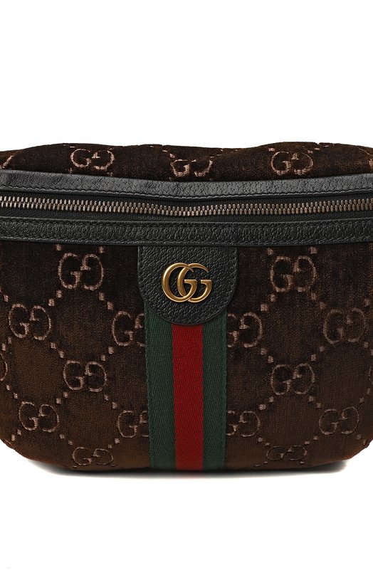 Поясная сумка GG Velvet | Gucci | Коричневый - 6
