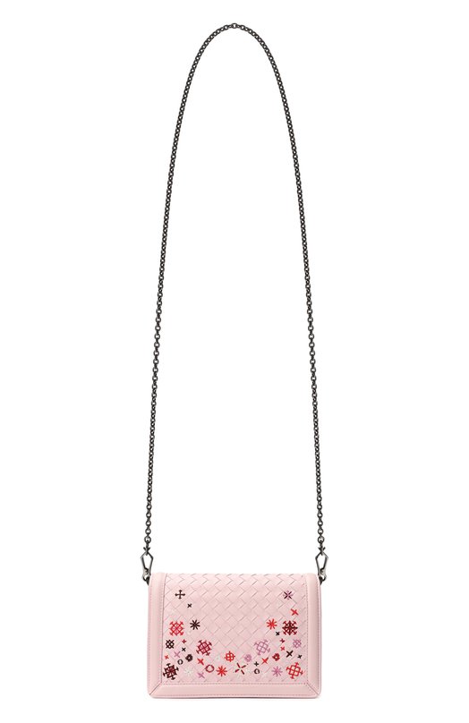 Кожаный клатч Montobello mini | Bottega Veneta | Розовый - 8