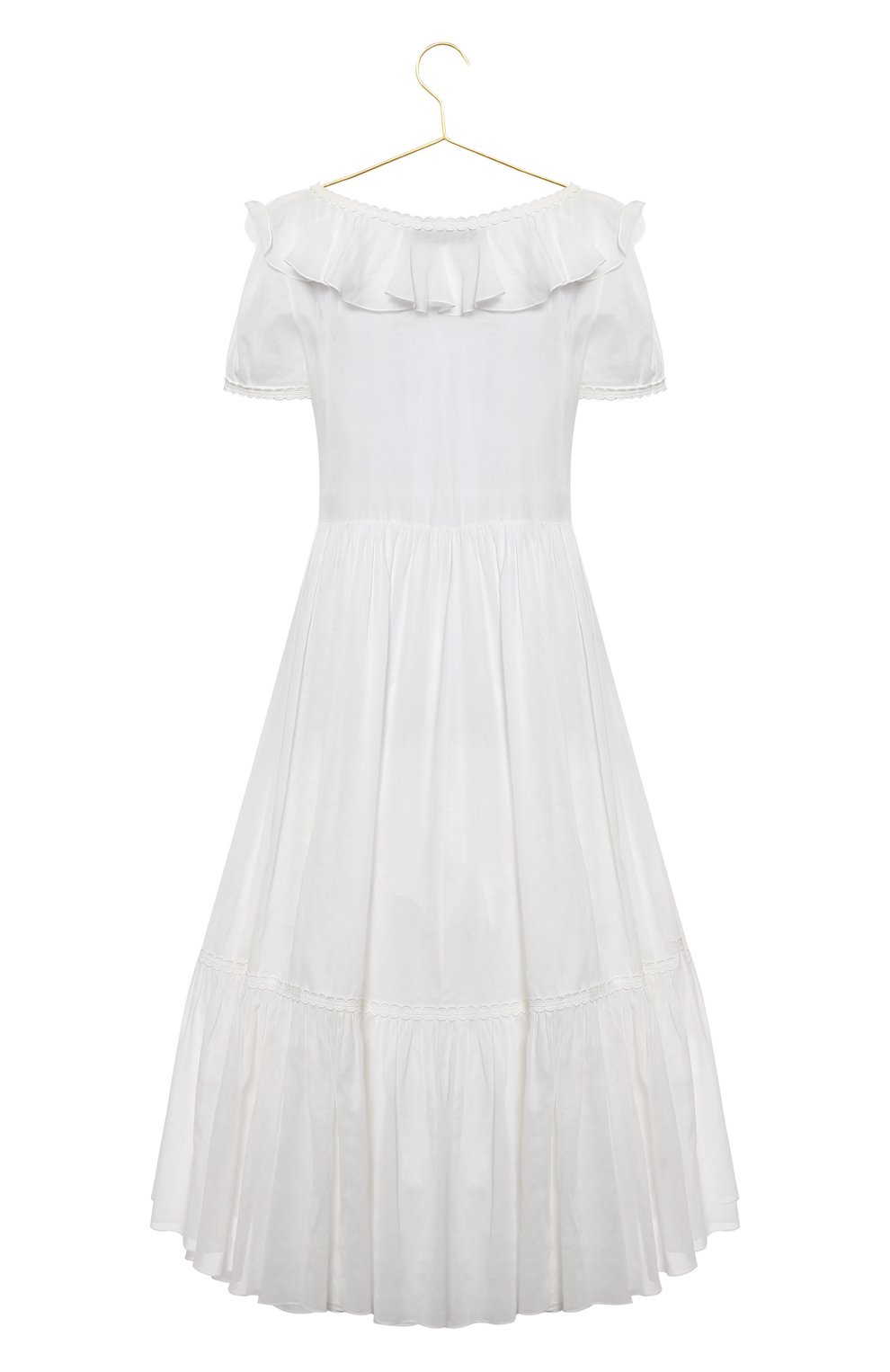 Хлопковое платье | Saint Laurent | Белый - 2