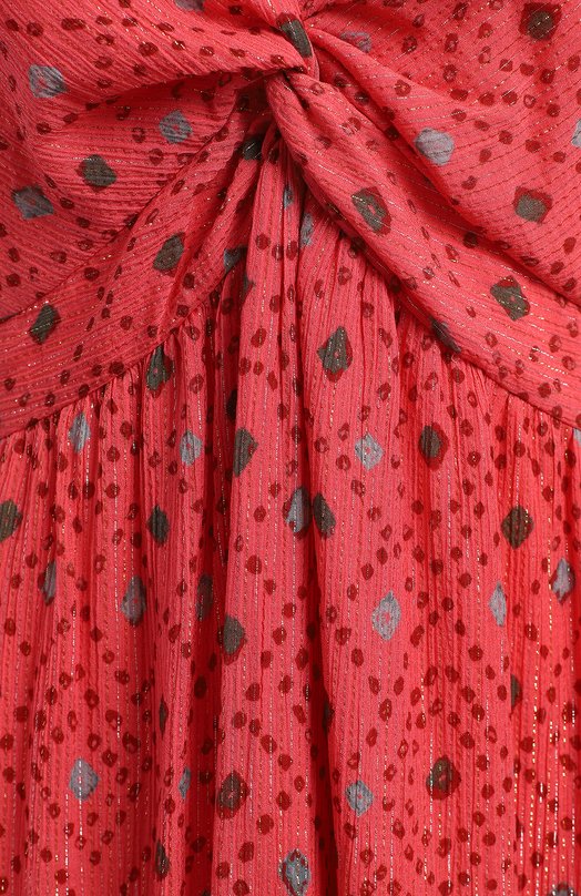 Платье из хлопка и вискозы | Ulla Johnson | Красный - 3