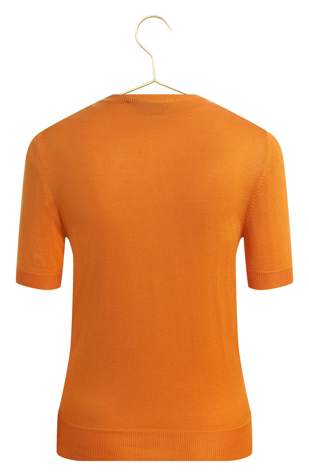 Пуловер из хлопка и шелка | Salvatore Ferragamo | Оранжевый - 2