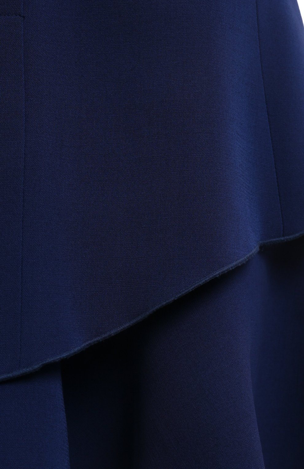 Платье из шелка и шерсти | Victoria Beckham | Синий - 3