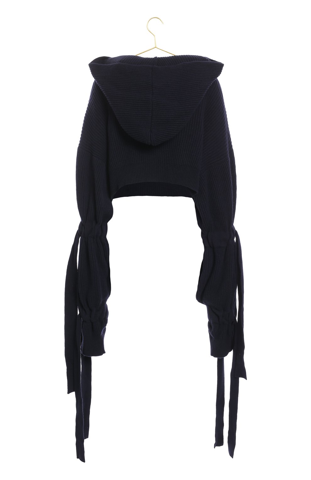 Укороченный пуловер из кашемира и шерсти | Stella McCartney | Синий - 2