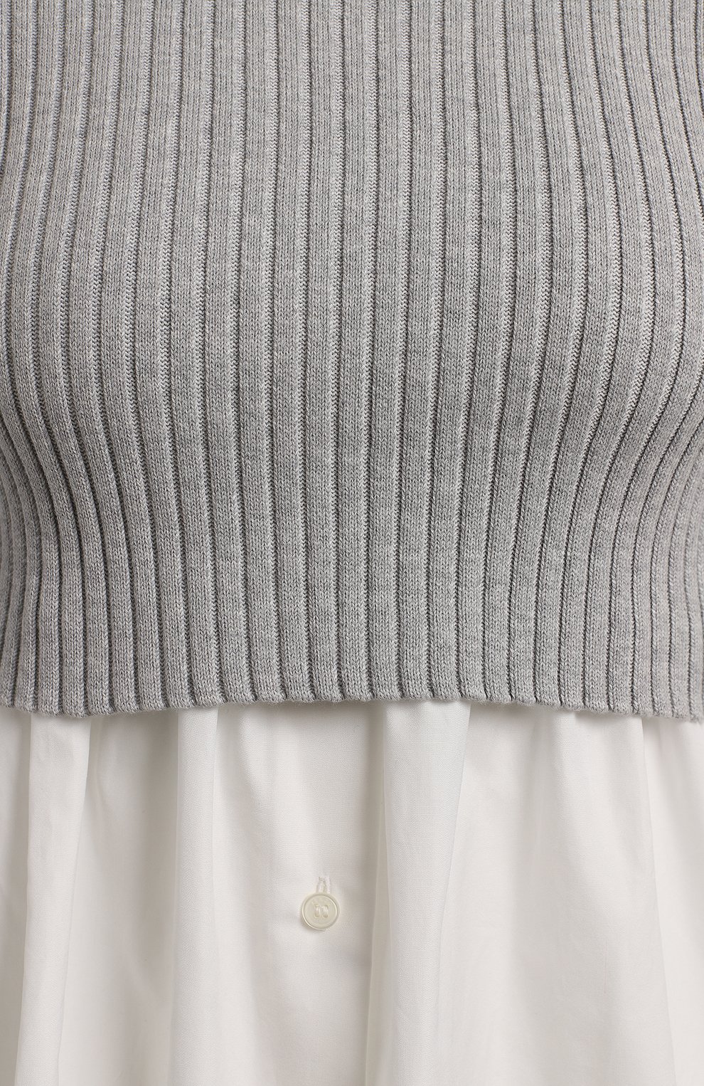 Хлопковый пуловер | Kenzo | Серый - 3