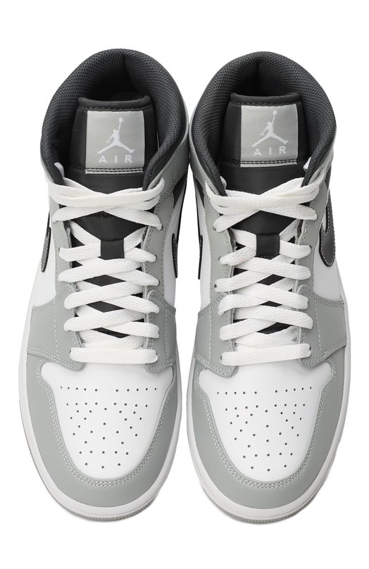 Кеды Air Jordan 1 Mid "Light Smoke Grey 2.0" | Nike | Серый - 2