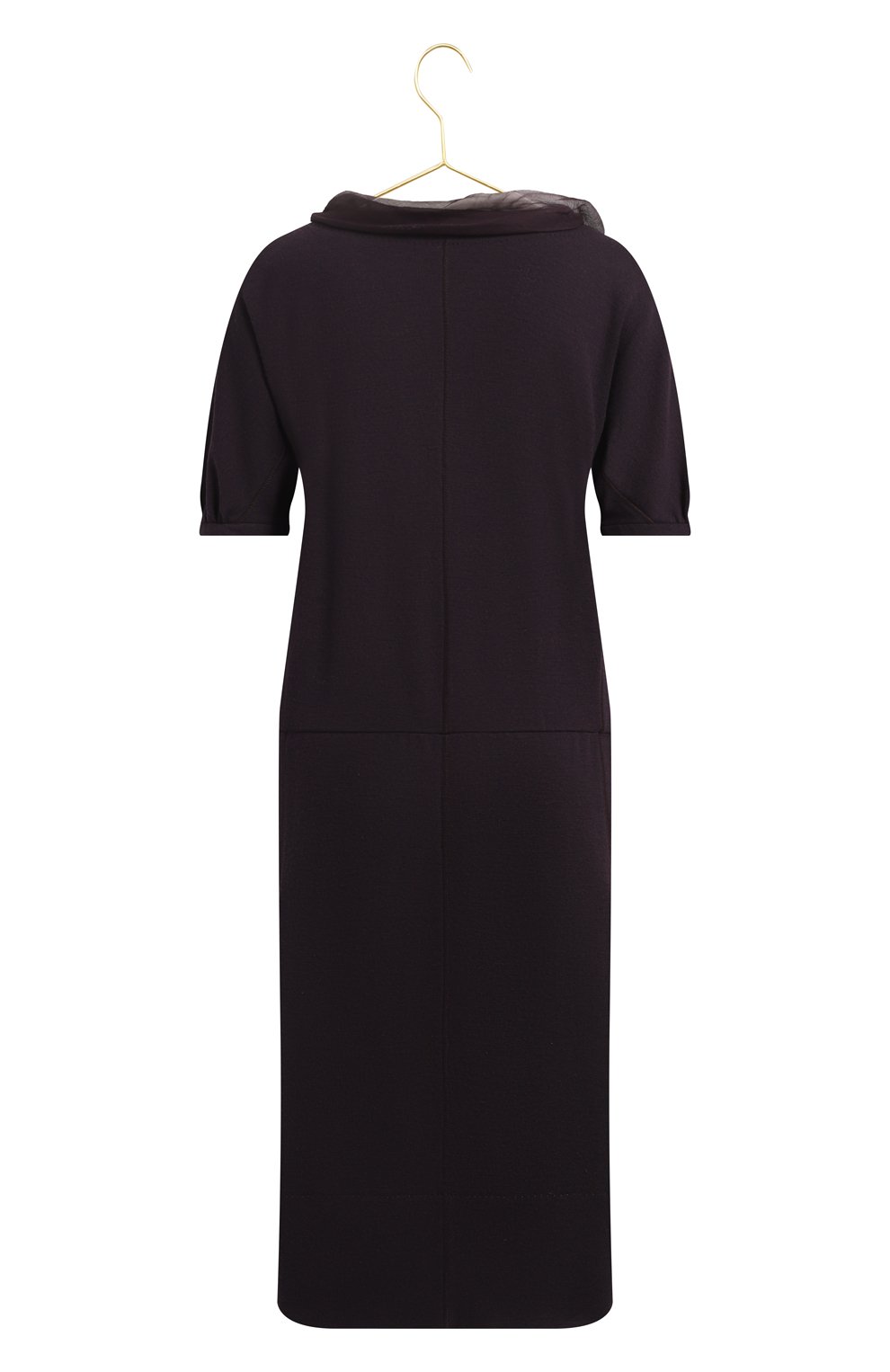 Платье из шерсти и шелка | Louis Vuitton | Фиолетовый - 2