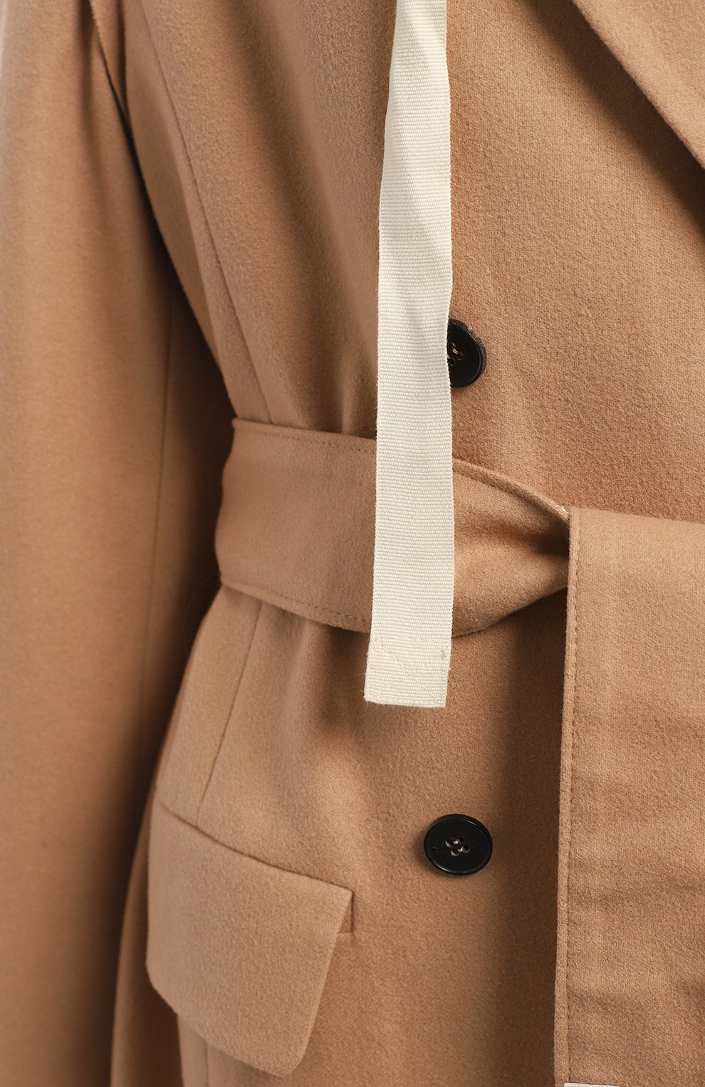 Пальто из шерсти и кашемира | Ruban | Бежевый - 3