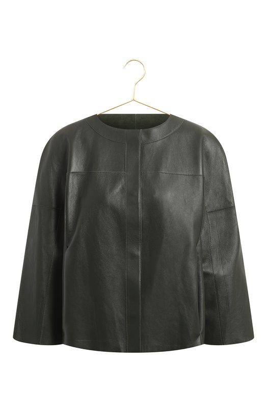 Двусторонняя куртка из кожи | DROMe | Зелёный - 3