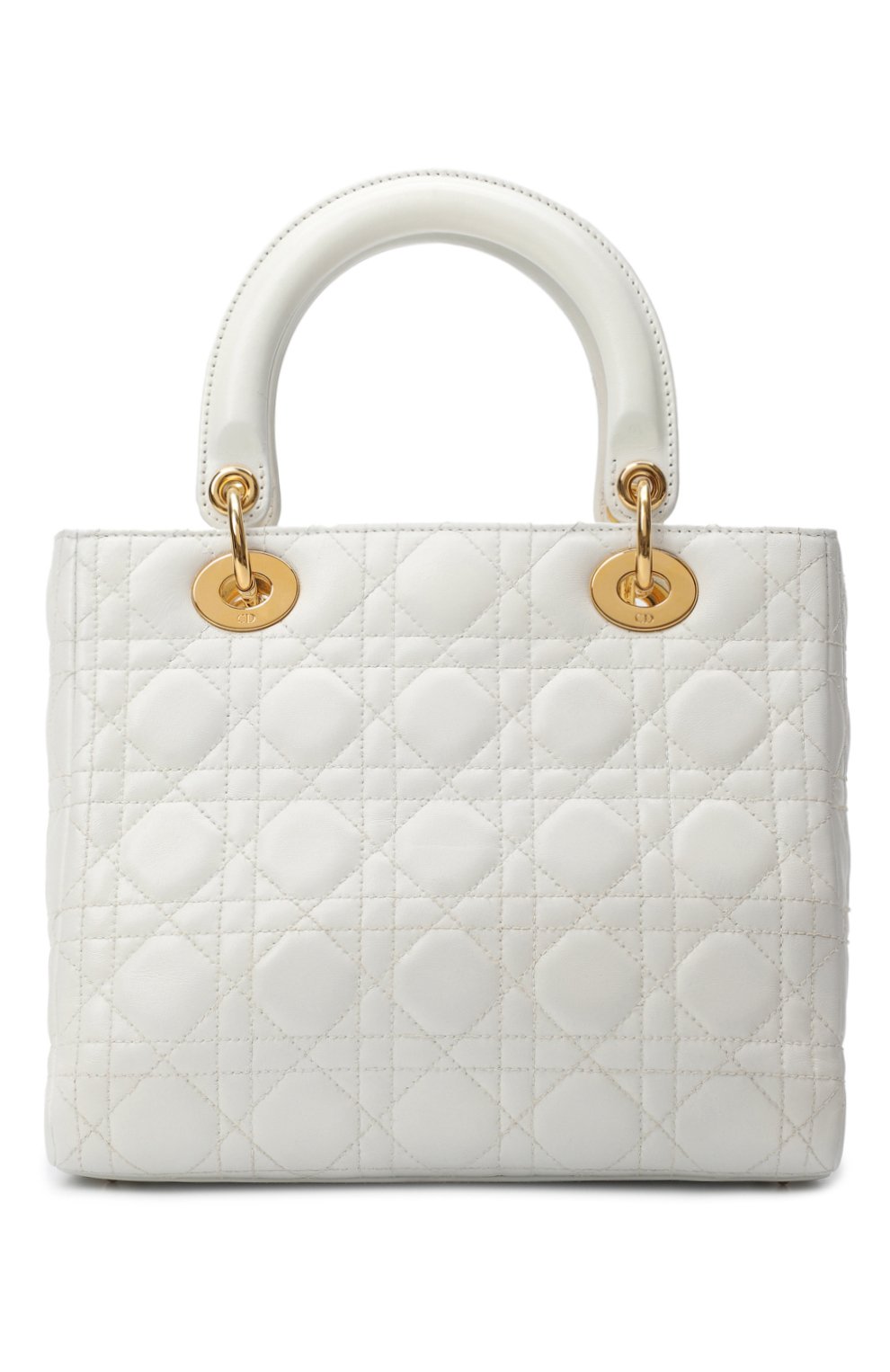 Сумка Lady Dior medium Dior, цвет Белый купить на ресейл-платформе TSUM ...