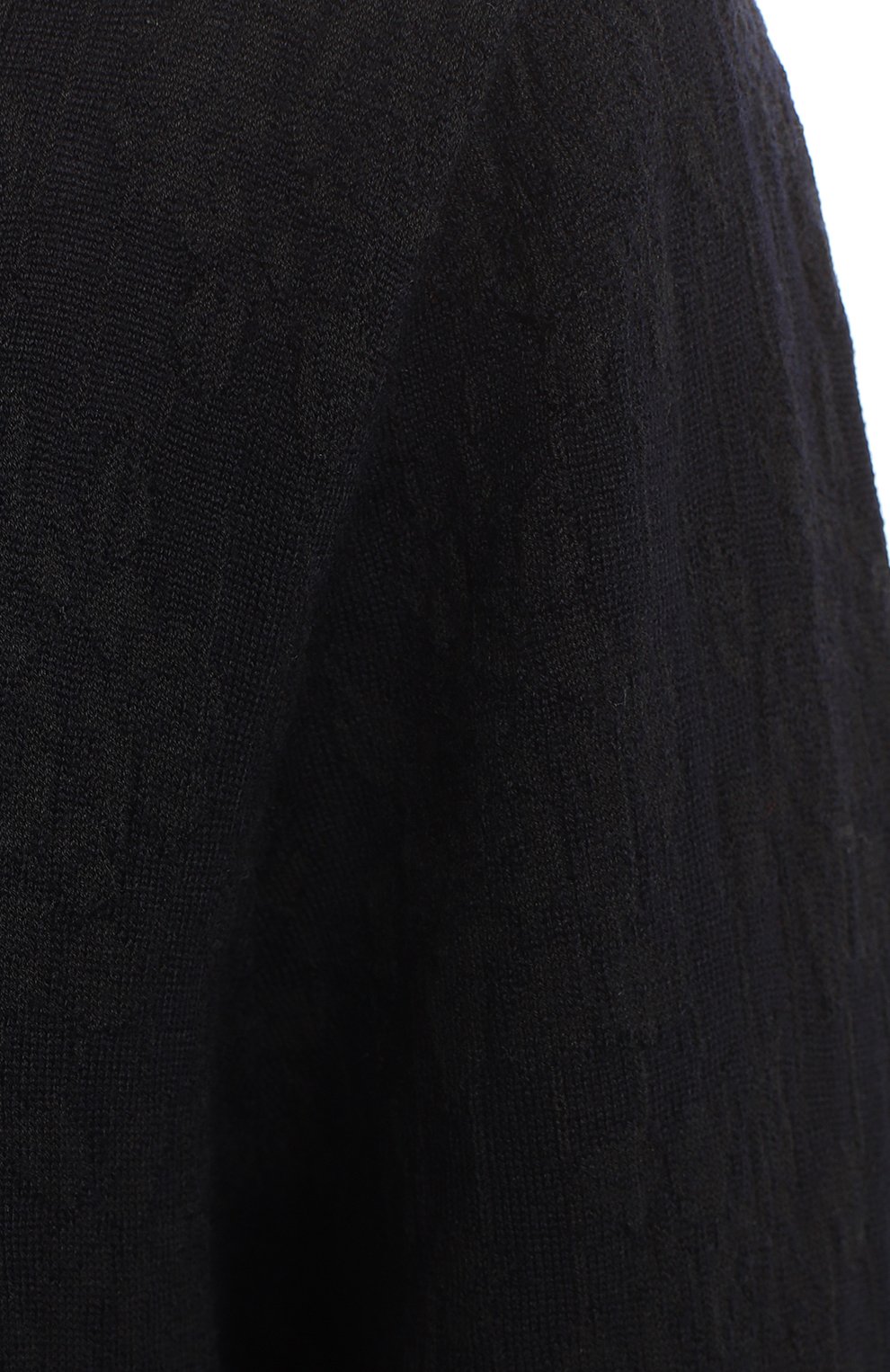 Пуловер из шерсти и хлопка | Dries Van Noten | Синий - 3