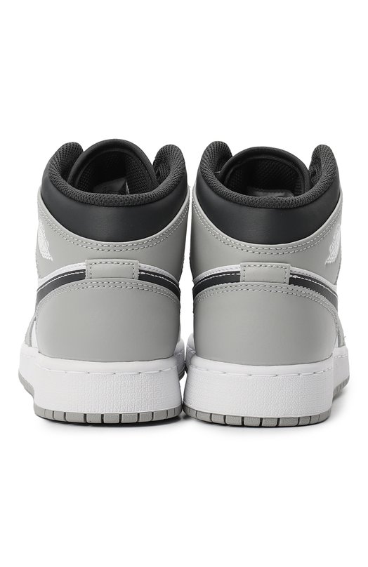 Кеды Air Jordan 1 Mid GS 'Light Smoke Grey Anthracite' | Nike | Серый - 3