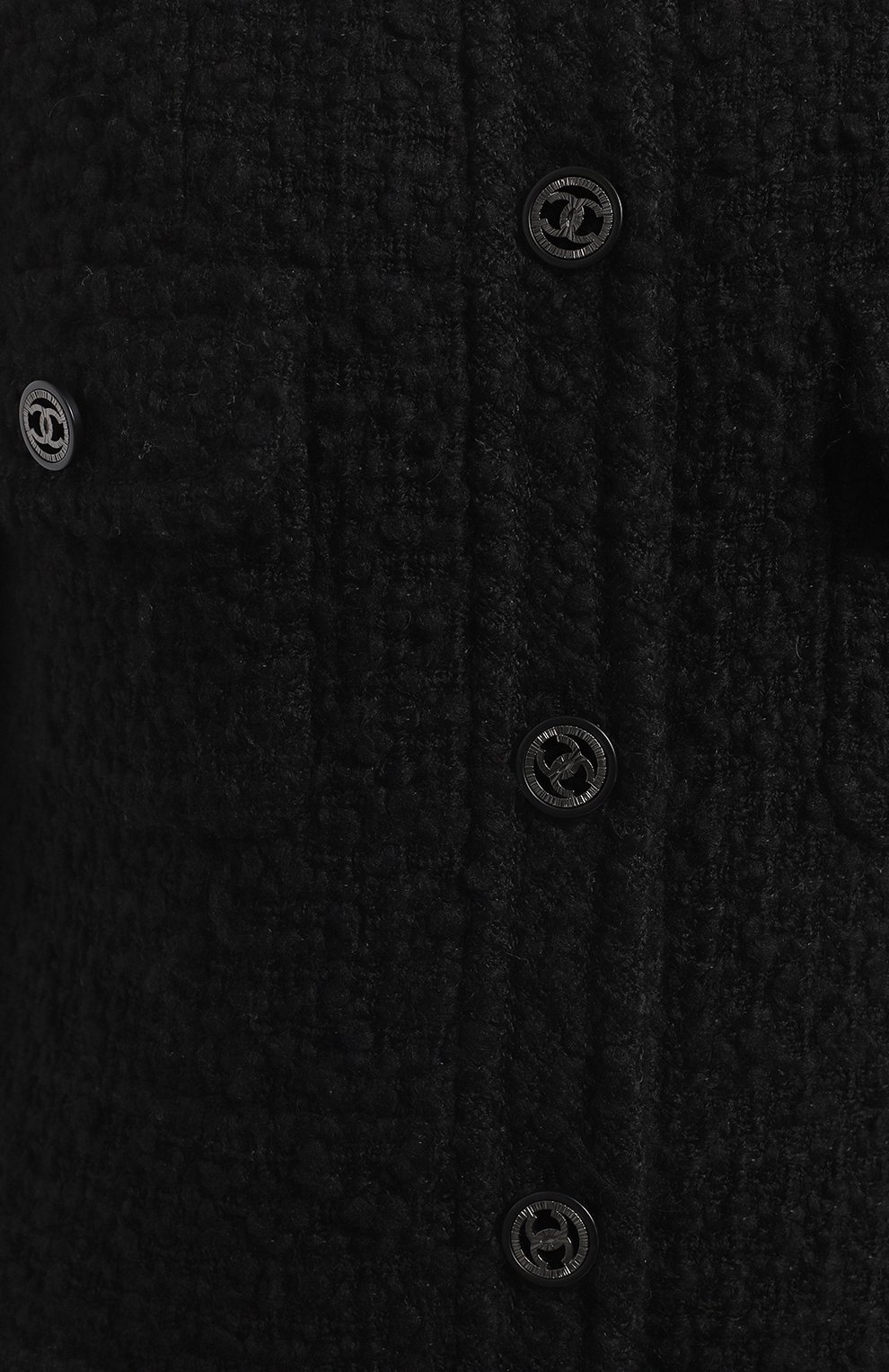 Шерстяное пальто | Chanel | Чёрный - 3