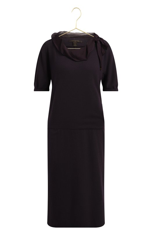 Платье из шерсти и шелка | Louis Vuitton | Фиолетовый - 1