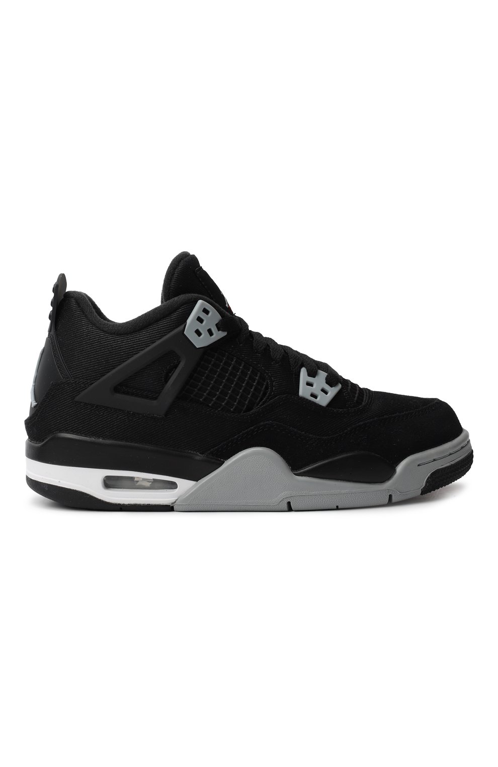 Кеды Jordan 4 Retro Black Canvas | Nike | Чёрный - 7