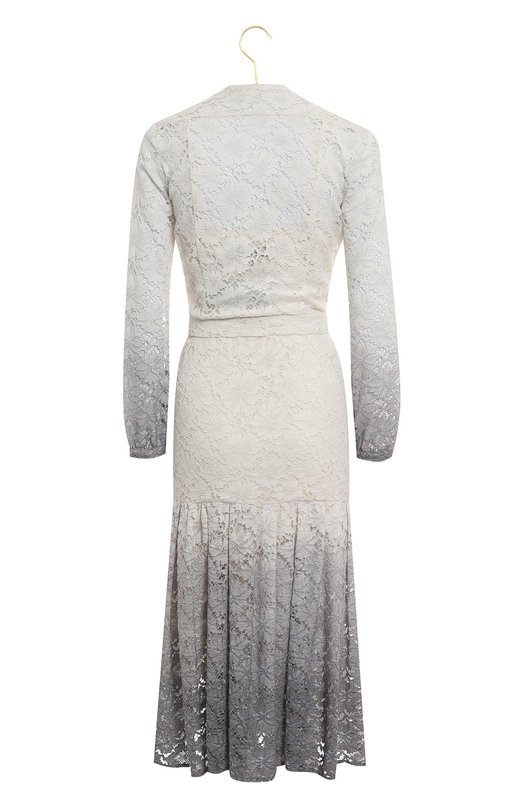 Платье из вискозы и хлопка | Burberry | Кремовый - 2
