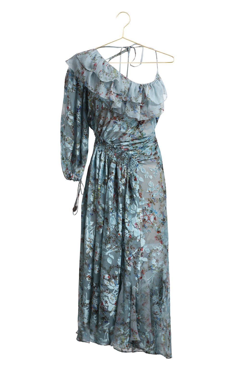 Платье из вискозы и шелка | PREEN by Thornton Bregazzi | Голубой - 1