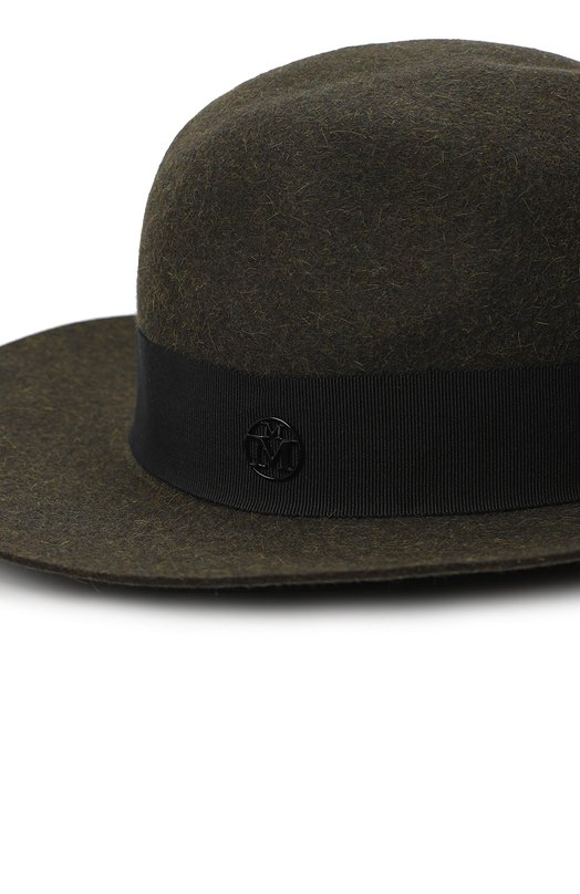 Фетровая шляпа | Maison Michel | Хаки - 3
