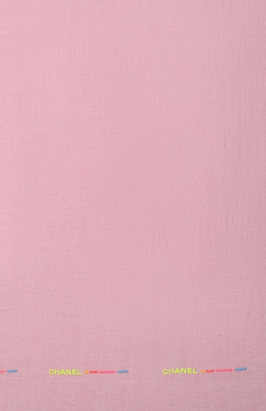 Шаль из кашемира и шелка | Chanel | Розовый - 3