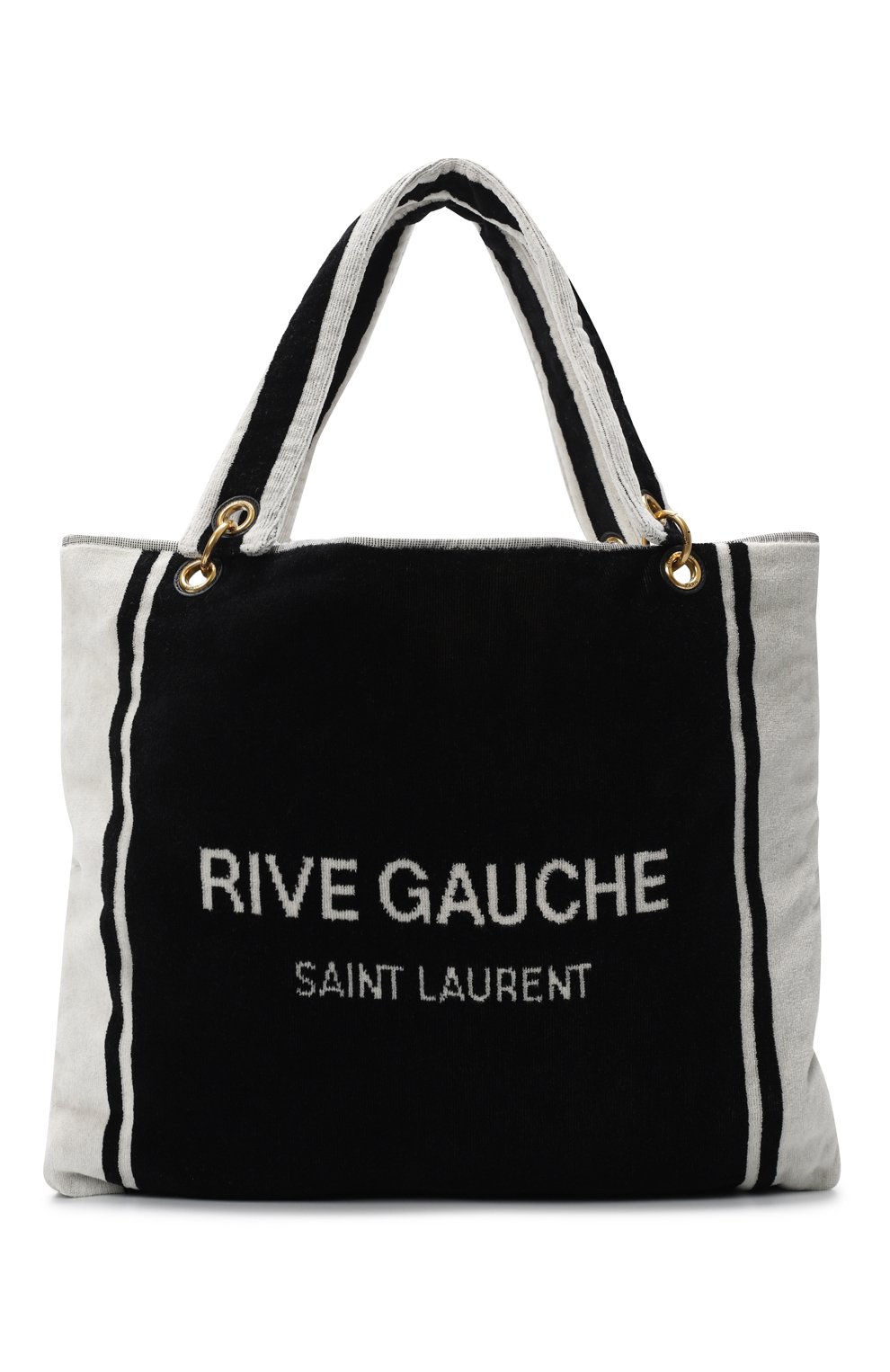 Сумка Rive Gauche Towel | Saint Laurent | Чёрно-белый - 1