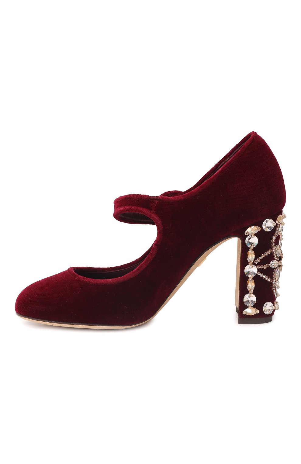 Текстильные туфли Vally | Dolce & Gabbana | Бордовый - 6